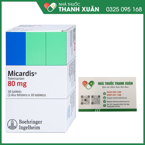 Micardis 80mg trị tăng huyết áp vô căn